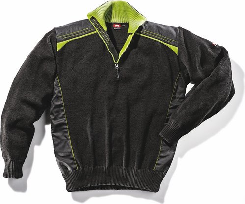 BULLSTAR Stricktroyer, schwarz/lime, Polyacryl, Gr. L