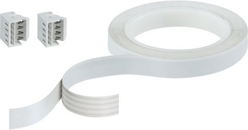 PAULMANN Verbindungselement, Flat-Connector, Kunststoff, weiß - weiss