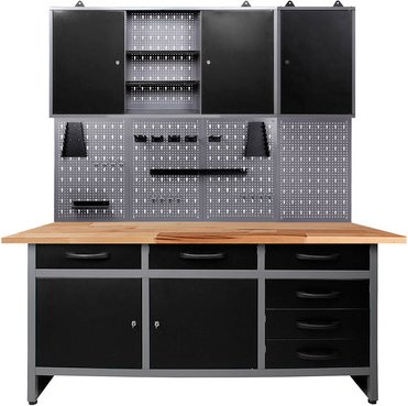 Ondis24 Werkstatt-Set »Karsten«, anthrazit, Metall - grau