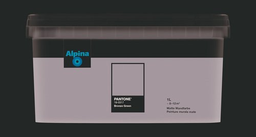 ALPINA Wandfarbe »PANTONE«, Bronze Green, matt, 1 l - gruen