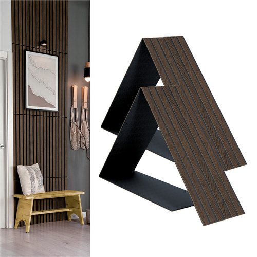 Akustikpaneel »Compact«, BxL: 61 x 244 cm, Eiche, Premium Echtholzfurnier - braun