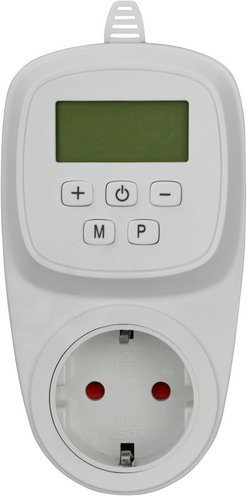 E2 Thermoschaltsteckdose, Kunststoff - weiss