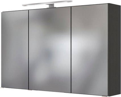 HELD MÖBEL Spiegelschrank »Arezzo«, Höhe: 64 cm, Tiefe: 20 cm, graphitgrau