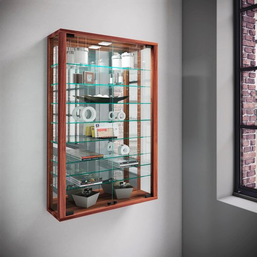 VCM Vitrine »Vitrosa«, BxH: 59 x 91,3 cm, Holzwerkstoff/Glas - braun