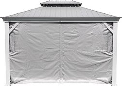 SOJAG Seitenteile »Messina«, Breite: 483 cm, Polyester, taupe - grau