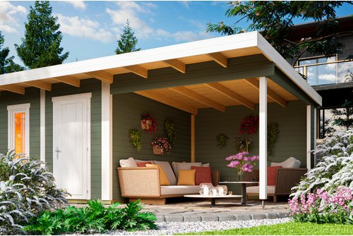 LASITA MAJA Überdachung »Sizilien«, BxT: 300 x 350 cm (Aufstellmaß ), grün - gruen