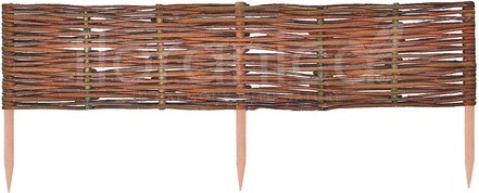 Floranica Beeteinfassung, aus Weide 40cm x 100cm - braun