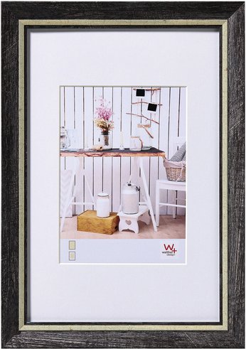 Walther Design Bilderrahmen »Chalet«, BxL: 20,5 x 26,5 cm, Schwarz, Kunststoff