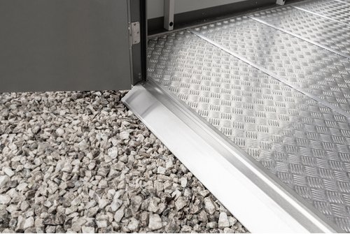 BIOHORT Zubehör »CasaNova«, Bodenschwellenrampe, BxHxT: 18,5 x 4,5 x 237 cm - grau