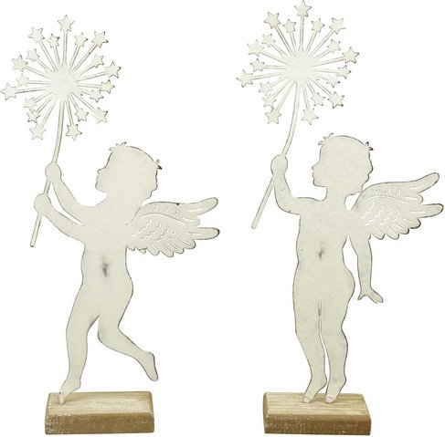 Flowerbox Engelfigur - weiss