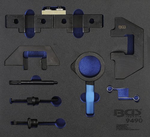 Thumbnail - BGS Technic Werkstattwagen-Einlage, Werkstattwageneinlage Motoreinstellwerkzeug-Satz , für BMW M42, M43, M50 - bunt