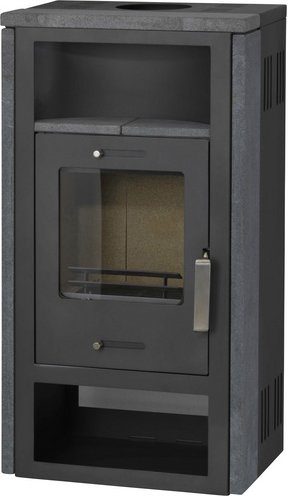 accente Kaminofen »Aldebaran«, grau, Granitstein, 7 kW