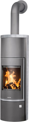 JUSTUS Kaminofen »Faro Aqua 2.0«, speckstein, Speckstein, 8,5 kW, wasserführend - grau