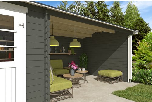 LASITA MAJA Anbauwand »St. Louis«, B x H: 282 x 182 cm, grüngrau - gruen