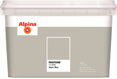 ALPINA Wandfarbe »PANTONE«, Vapor Blue, matt, 2,5 l - blau