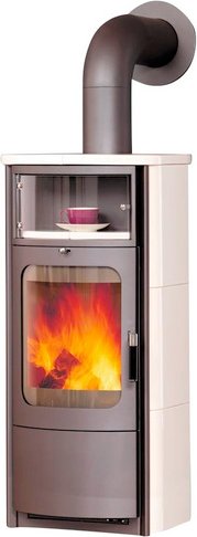 Thumbnail - HARK Kachelofen »Opera B«, cremeweiß, Kacheln, 5 kW, Dauerbrand geeignet - weiss
