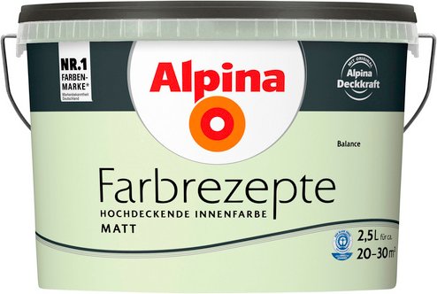 ALPINA Dispersionsfarbe »Farbrezepte«, Hellgrün, matt - gruen