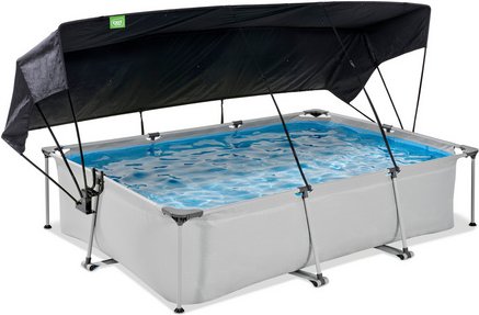 Thumbnail - EXIT Toys Pool, BxH: 251 x 159 cm, mit Kartuschenfilteranlage - grau