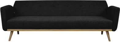 SalesFever Schlafsofa, Breite: 212 cm, schwarz