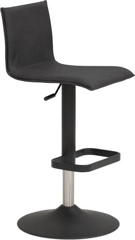 Mayer Sitzmöbel Barhocker »1212«, Breite: 45 cm, höhenverstellbar, Mikrofaser, grau