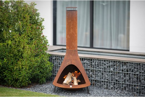 Westmann Grillkamin, Höhe: 160 cm, rostfarben