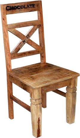 SIT Stuhl-Set »RUSTIC«, BxHxT: 45 x 100 x 45 cm, Mangoholz - beige