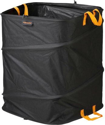 Thumbnail - FISKARS Gartensack »Ergo Pop-Up«, 219L, eckig schwarz/orange