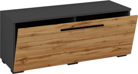 VCM TV-Lowboard »Arila S«, BxHxL: 95 x 39 x 40 cm, Holzwerkstoff - grau
