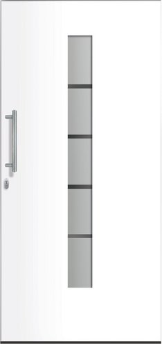 RORO Haustür »R351 Luxus«, Aluminium/Kunststoff, weiß - weiss