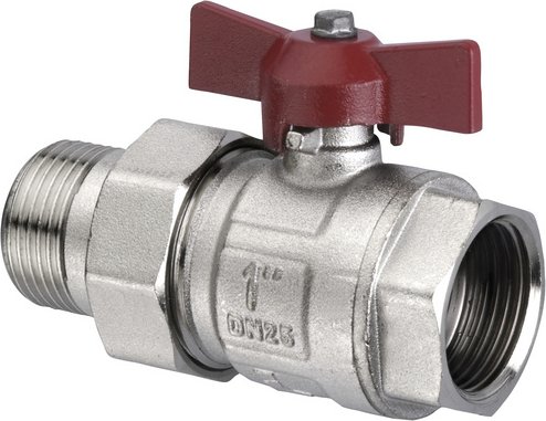 CORNAT Kugelhahn, Messing - silberfarben