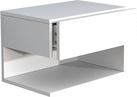 Thumbnail - VCM Wandregal »Usal«, BxHxL: 45 x 30 x 32 cm - weiss