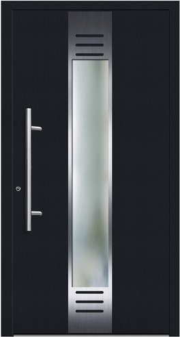 KNOCK Flügelüberdeckende Kunstoff-Haustür »Terra«, anthrazit - grau