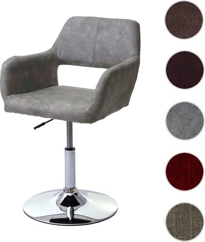 MVG Esszimmerstuhl »MVG-A50 III«, mit Armlehnen - grau