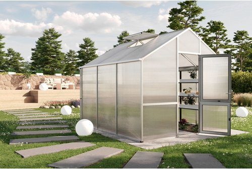 Thumbnail - KGT Gewächshaus »Dahlie«, 9,59 m², silberfarben