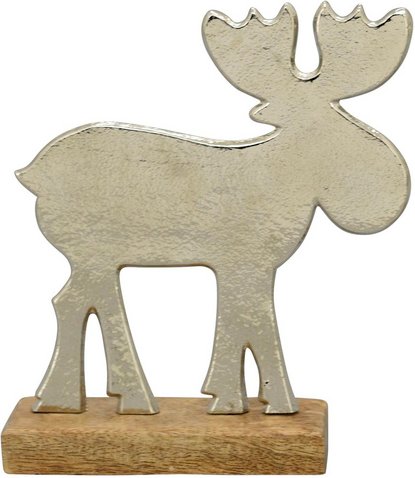 Flowerbox Tierfigur - silberfarben