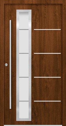 Splendoor Haustür »SPLIT Prime«, Aluminium, in nussbaum - braun