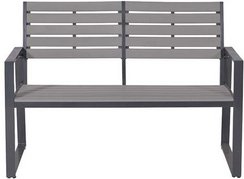 GARDEN IMPRESSIONS Gartenbank »Detroit«, Aluminium, 2-Sitzer, BxHxT: 122 x 42 x 46cm - schwarz