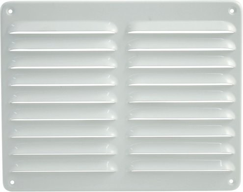 MARLEY Lüftungsgitter, eckig, Aluminium, weiß - weiss
