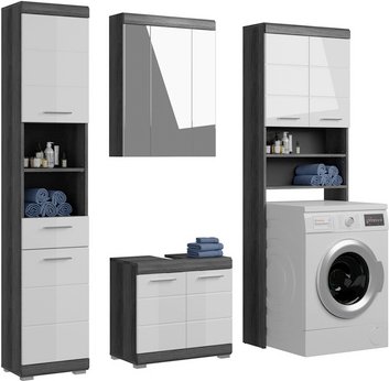 Thumbnail - xonox.home Badmöbel-Set »Scout«, 4-teilig - weiss | silberfarben