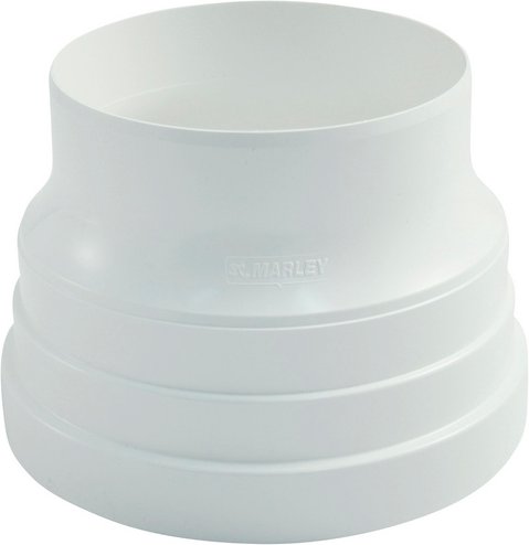 MARLEY Reduktion »Lüftungstechnik«, Hart-PVC (PVC-U), weiß - weiss