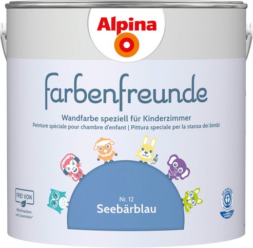 ALPINA Dispersionsfarbe »Farbenfreunde«, Seebärblau, matt