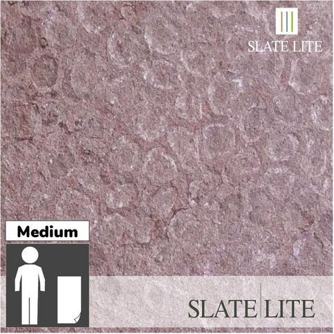 SlateLite Marmorsteinfurnier »Red Shell«, bunt, Leicht-Schiefer - grau