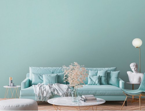 A.S. Création Vliestapete »Maha Dubai«, BxL: 53 x 1005 cm, Uni, leicht strukturiert - tuerkis