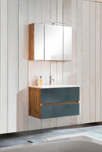 Thumbnail - HELD MÖBEL Waschtisch-Set »HELSINKI«, 4-teilig - grau