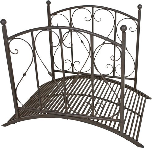 GARDEN PLEASURE Gartenbrücke »Taupo«, Stahl, rostfarben - braun