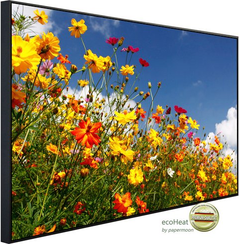 papermoon Infrarotheizung »EcoHeat - Blumenwiese «, Matt-Effekt - bunt