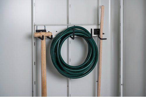 BIOHORT Zubehör »Neo«, Haken-Set für das Gerätehaus Neo, Stahl - grau