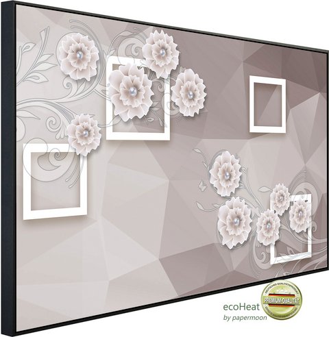 Thumbnail - papermoon Infrarotheizung »EcoHeat - Muster mit Blumen«, Matt-Effekt - bunt