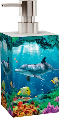 Sanilo Bad-Accessoire-Set »Delphin Korallen«, Blau, Rechteckig