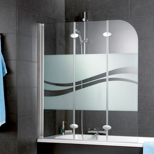 SCHULTE Badewannentrennwand »Liane«, BxH: 125 x 140 cm, Einscheiben-Sicherheitsglas (ESG) - transparent